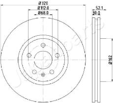 JAPANPARTS DI0919 - JAPAN BRAKE DISC