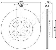 JAPANPARTS DI0922 - JAPAN BRAKE DISC
