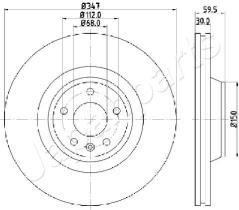 JAPANPARTS DI0925 - JAPAN BRAKE DISC
