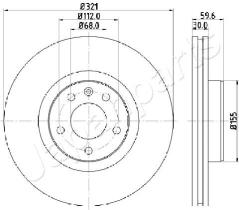 JAPANPARTS DI0926 - JAPAN BRAKE DISC