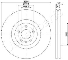 JAPANPARTS DI0929 - JAPAN BRAKE DISC