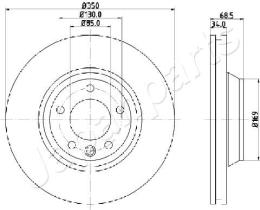JAPANPARTS DI0931 - JAPAN BRAKE DISC