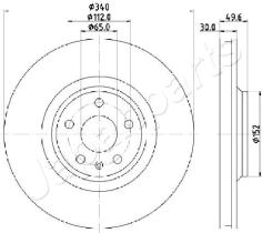 JAPANPARTS DI0932 - JAPAN BRAKE DISC