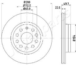 JAPANPARTS DI0934 - JAPAN BRAKE DISC