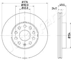 JAPANPARTS DI0941 - JAPAN BRAKE DISC