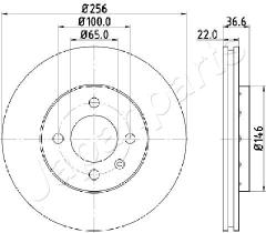 JAPANPARTS DI0943 - JAPAN BRAKE DISC