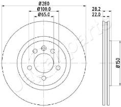 JAPANPARTS DI0944 - JAPAN BRAKE DISC