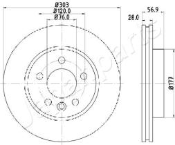 JAPANPARTS DI0948 - JAPAN BRAKE DISC