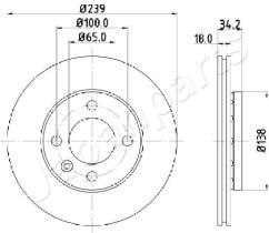 JAPANPARTS DI0952 - JAPAN BRAKE DISC