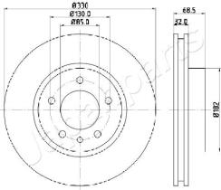 JAPANPARTS DI0957 - JAPAN BRAKE DISC