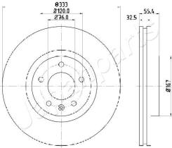 JAPANPARTS DI0959 - JAPAN BRAKE DISC