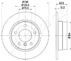 JAPANPARTS DP0100 - JAPAN BRAKE DISC