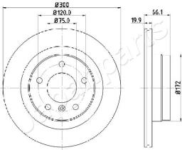 JAPANPARTS DP0101 - JAPAN BRAKE DISC