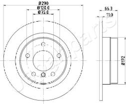 JAPANPARTS DP0103 - JAPAN BRAKE DISC
