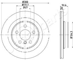JAPANPARTS DP0106 - JAPAN BRAKE DISC