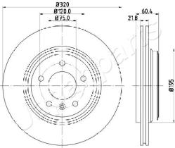 JAPANPARTS DP0110 - JAPAN BRAKE DISC