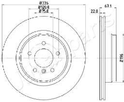 JAPANPARTS DP0112 - JAPAN BRAKE DISC