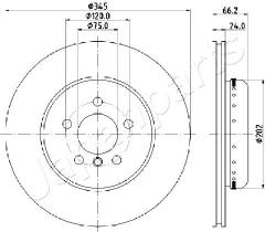 JAPANPARTS DP0113 - JAPAN BRAKE DISC