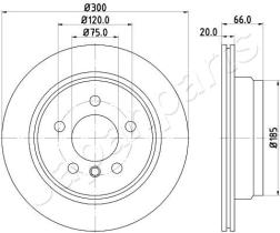 JAPANPARTS DP0116 - JAPAN BRAKE DISC