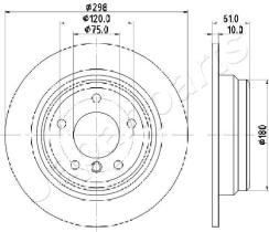JAPANPARTS DP0119 - JAPAN BRAKE DISC
