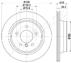 JAPANPARTS DP0120 - JAPAN BRAKE DISC