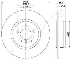 JAPANPARTS DP0122 - JAPAN BRAKE DISC