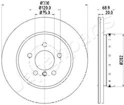 JAPANPARTS DP0123 - JAPAN BRAKE DISC