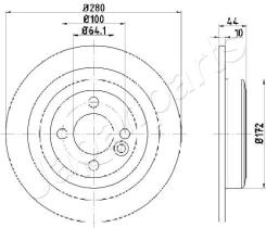 JAPANPARTS DP0133 - JAPAN BRAKE DISC