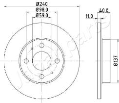 JAPANPARTS DP0200 - JAPAN BRAKE DISC