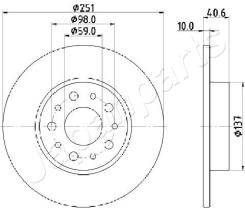 JAPANPARTS DP0211 - JAPAN BRAKE DISC