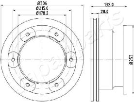 JAPANPARTS DP0226 - JAPAN BRAKE DISC