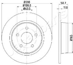 JAPANPARTS DP0302 - JAPAN BRAKE DISC