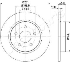 JAPANPARTS DP0305 - JAPAN BRAKE DISC