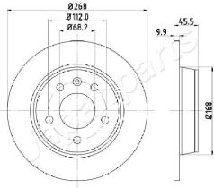 JAPANPARTS DP0306 - JAPAN BRAKE DISC