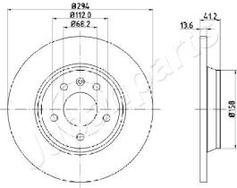 JAPANPARTS DP0307 - JAPAN BRAKE DISC
