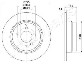 JAPANPARTS DP0319 - JAPAN BRAKE DISC