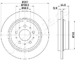 JAPANPARTS DP0321 - JAPAN BRAKE DISC