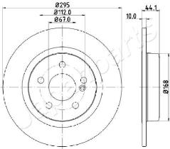 JAPANPARTS DP0503 - JAPAN BRAKE DISC