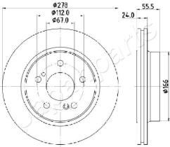 JAPANPARTS DP0506 - JAPAN BRAKE DISC