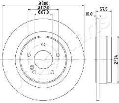 JAPANPARTS DP0509 - JAPAN BRAKE DISC