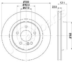 JAPANPARTS DP0510 - JAPAN BRAKE DISC
