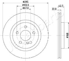 JAPANPARTS DP0512 - JAPAN BRAKE DISC