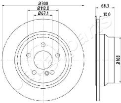 JAPANPARTS DP0513 - JAPAN BRAKE DISC