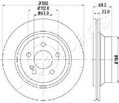 JAPANPARTS DP0514 - JAPAN BRAKE DISC