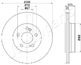 JAPANPARTS DP0517 - JAPAN BRAKE DISC