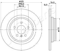 JAPANPARTS DP0521 - JAPAN BRAKE DISC