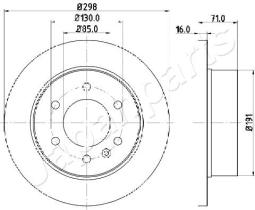 JAPANPARTS DP0527 - JAPAN BRAKE DISC