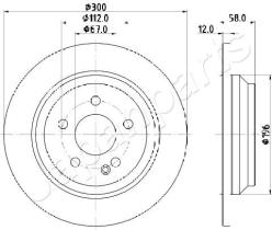 JAPANPARTS DP0531 - JAPAN BRAKE DISC