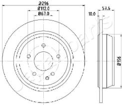 JAPANPARTS DP0532 - JAPAN BRAKE DISC