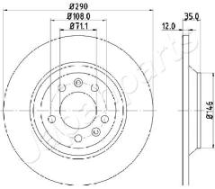 JAPANPARTS DP0605 - JAPAN BRAKE DISC